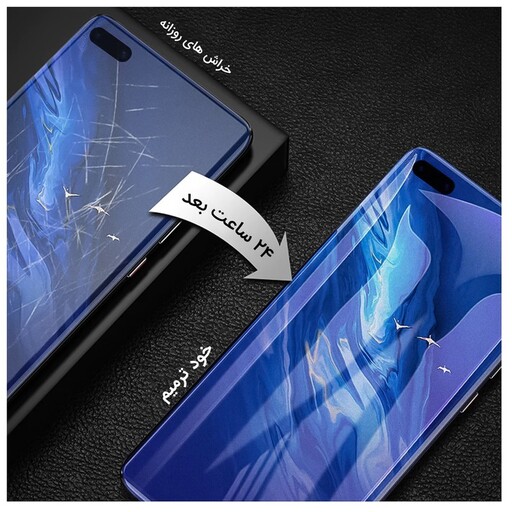 گلس نانو هیدروژل آنتی بلو و ضد ضربه گوشی سامسونگ Galaxy Z Flip 5G برند راک اسپیس