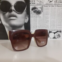 عینک آفتابی زنانه شیک و زیبا بسیار باکیفیت  کرم قهوه ای برند چنل با استاندارد یو وی 400
