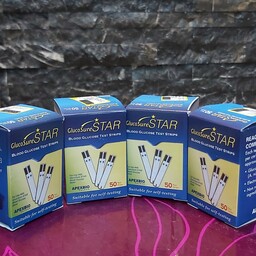 نوار تست قند خون گلوکوشور استار 50 عددی glucosure star