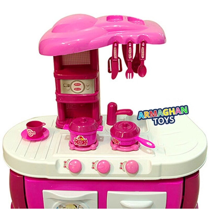 اسباب بازی سرویس آشپزخانه با سینک ظرفشویی 68 قطعه 6 در 1 برند بی بی برن اورجینال
