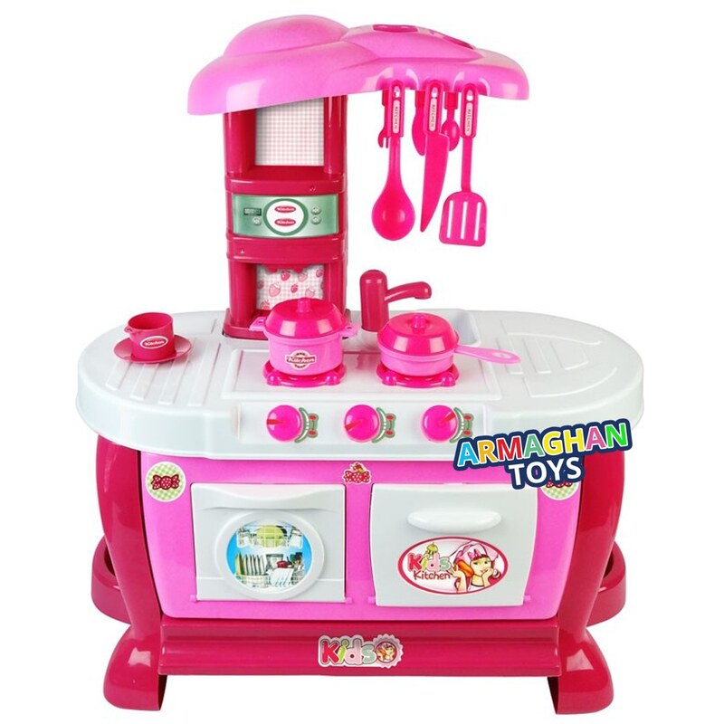 اسباب بازی سرویس آشپزخانه با سینک ظرفشویی 68 قطعه 6 در 1 برند بی بی برن اورجینال