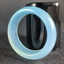 حلقه عقیق آبی آرمانی (اصلی )بسیار زیبا 
