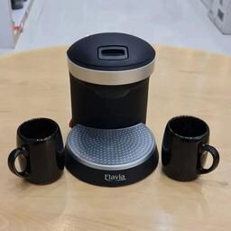 قهوه جوش فلاویا - کیفیت عالی-فیلتر قابل شستشو- پایه های مقاوم و ضد لرزش-طراحی نوین و زیبا