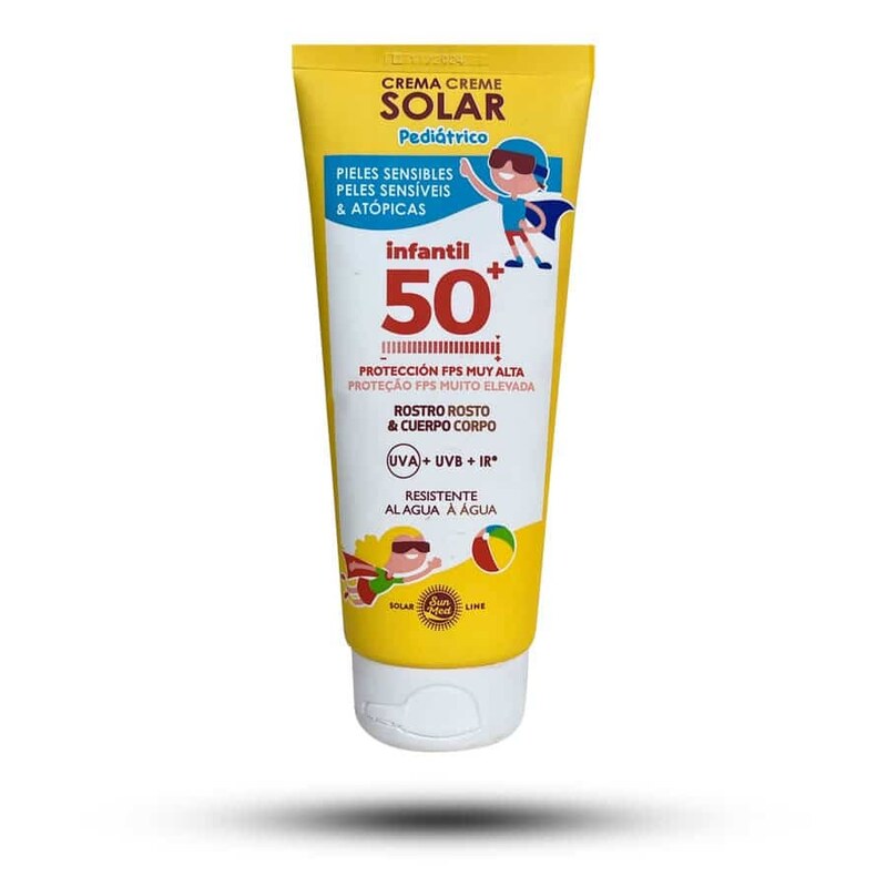کرم ضد آفتاب کودک مرکادونا Mercadona سری Sun Med با SPF50 حجم 200 میل