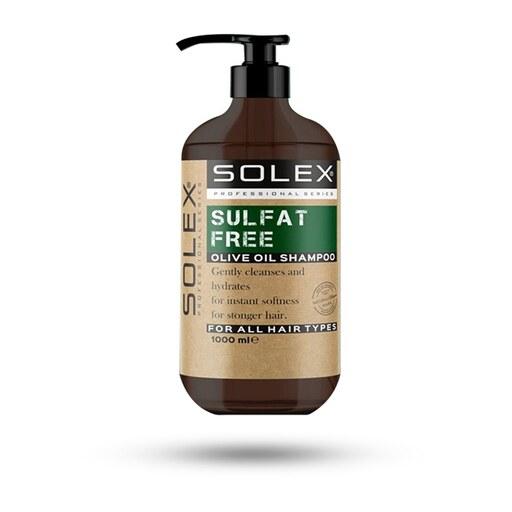 شامپو SOLEX سولکس بدون سولفات حاوی روغن زیتون مناسب انواع مو 1000 میل