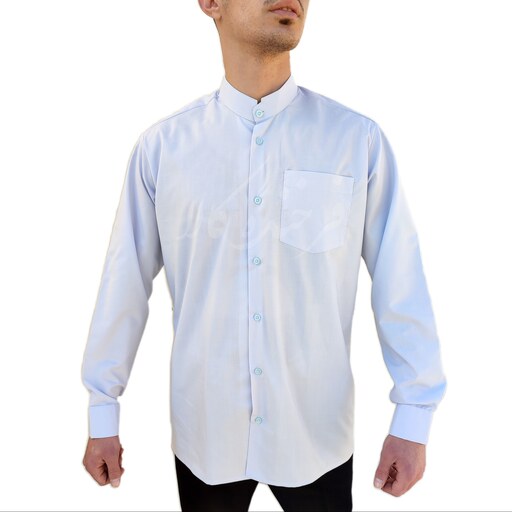 پیراهن مردانه  یقه دیپلمات سفید  ذبده  تایلندی سفارشی (دارای رنگبندی متنوع)