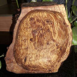 کاسه دست ساز  از چوب جوش درخت اقاقیا