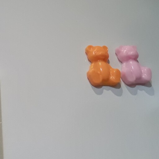 عروسک خرس سیلیکونی جاکلیدی آویز  مگنت یک عدد در تنوع رنگی بالا