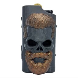 فندک اسکلت یا skull ریش دار فشن رنگی