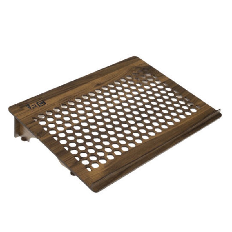 پایه نگهدارنده لپ تاپ آرسی مدل لانه زنبوری قهوه ای چوبی به قیمت تولیدی
