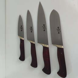 ست چاقو  زنجان آشپزخانه مناسب سرویس جهیزیه در سایزهای 1 2 3و یک چاقوی سلاخی  