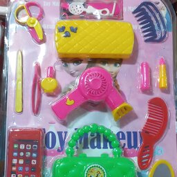 ست آرایشگری با  کیف  و موبایل دخترانه اسباب بازی