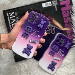 قاب گوشی برجسته    ایفون purple baby ( new )