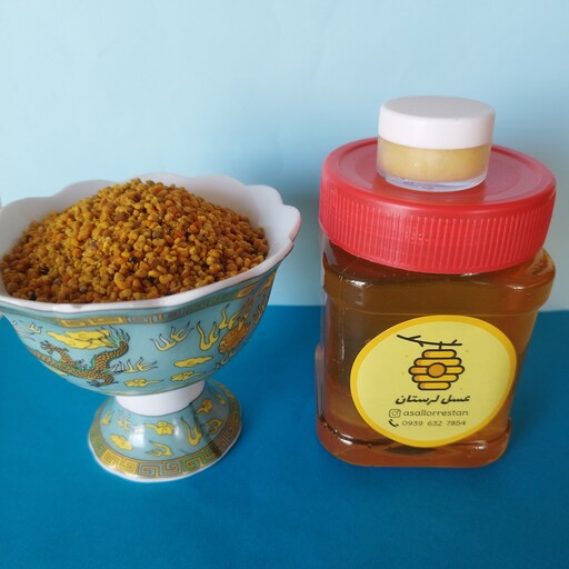 معجون عسل ترکیب عسل طبیعی ژل رویال و گرده گل