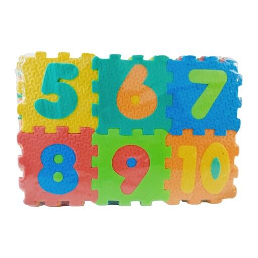 اسباب بازی پازل موزاییکی فومی - حروف و اعداد انگلیسی - مدل T80139