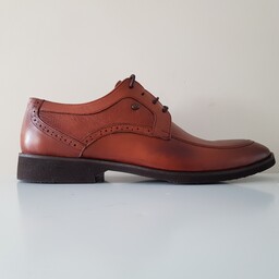 کفش رسمی مردانه چرم طبیعی کد 703 رنگ عسلی سایز 41