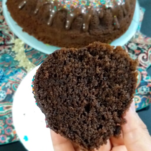 کیک شکلاتی خانگی بابافتی نرم وعالی 