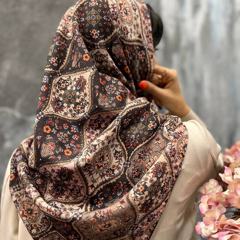 روسری نخی قواره 120  زیبا 