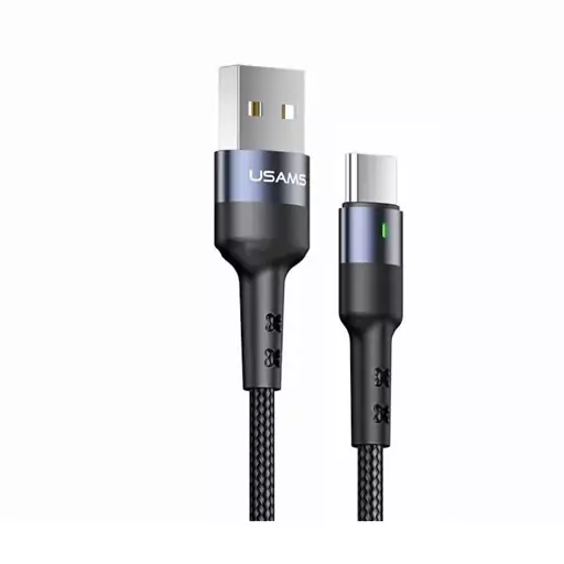 کابل شارژ  USB به USB-C یوسمز مدل US-SJ313 U26 طول 1 متر چراغ دار