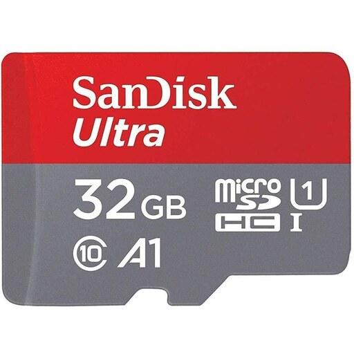 کارت حافظه سن دیسک 32 گیگابایت سرعت 98MBps مدل Ultra A1 کلاس 10 استاندارد UHS-I