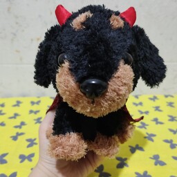 عروسک سگ عروسک با لباس شیطونی سگ شیطون عروسک خارجی عروسک ارزان 