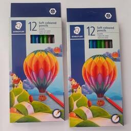 مداد رنگی 12 رنگ استدلر کیفیت عالی 