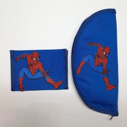 کیف لقمه و کیف دستمال اسپایدرمن مرد عنکبوتی پسرانه بچگانه کیسه لقمه خرید مدرسه هدیه دانش آموزی 