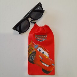 کیف عینک بند دار  پارچه ای طرح مکویین ماشین بچگانه پسرانه