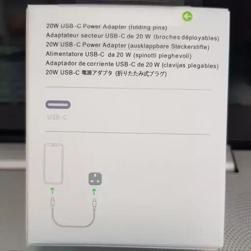 کلگی 20W ارجینال                      Pawer Adapter USB-C                 