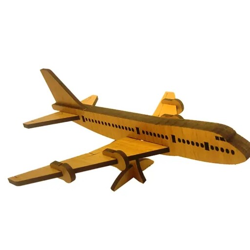 پازل سه بعدی چوبی هواپیما ملخی بوئینگ 747