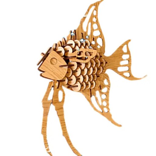 پازل سه بعدی چوبی ماهی آنجل 