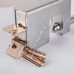 قفل کتابی دلتا فولادی چهار کلید سایز 98