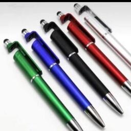قلم لمسی و خودکار و پایه نگهدارنده موبایل بسته 10 عددی