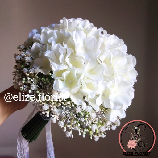 دسته گل عروس  ارتانزیا ژیپسوفیلا، دسته گل مصنوعی ، دسته گل