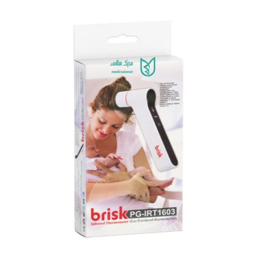 تب سنج ترمومتر دیجیتالی لیزری  بریسک گوش و پیشانی Brisk PG-IRT1603

