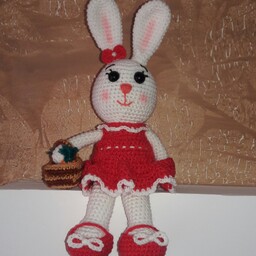 عروسک بافتنی خرگوش دختر 