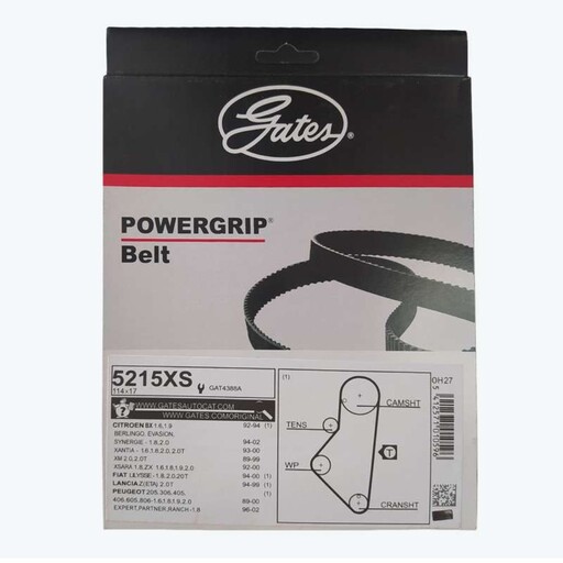 تسمه تایم پژو 206 تیپ 5.پاور گریپ اصلی 134دندانه.power Grip 