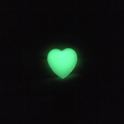 گردنبند قلب شبتاب سبز