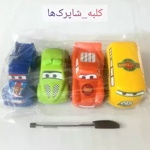 اسباب بازی ماشین های 4 عددی پلاستیکی مک کوئین کد 228  رنگ ارسالی به صورت تصادفی