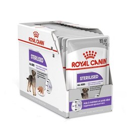 پوچ سگ عقیم شده رویال کنین Royal Canin Dog Sterilised Pouch وزن 85گرم بسته 12عدد