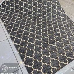 فرش مدرن شادلین قالیچه سایز  1   در   1.5    کد 320103 طوسی 320 شانه 1300 تراکم