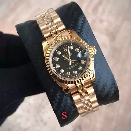 ساعت مچی زنانه رولکس دیت جاست  بدنه تماماً استیل  اصلی ROLEX DATEJUST 