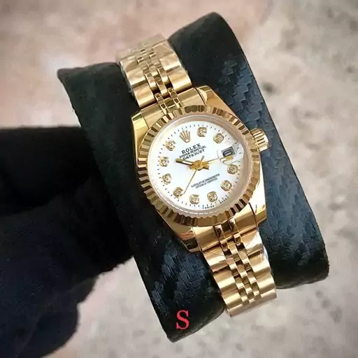 ساعت مچی زنانه رولکس دیت جاست  بدنه تماماً استیل  اصلی ROLEX DATEJUST 