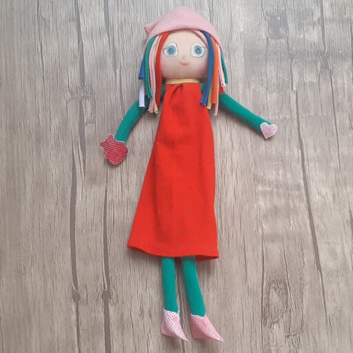عروسک روسی رنگین کمان 25 سانتی متر وزن 30 گرم