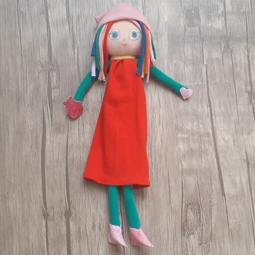 عروسک روسی رنگین کمان 25 سانتی متر وزن 30 گرم