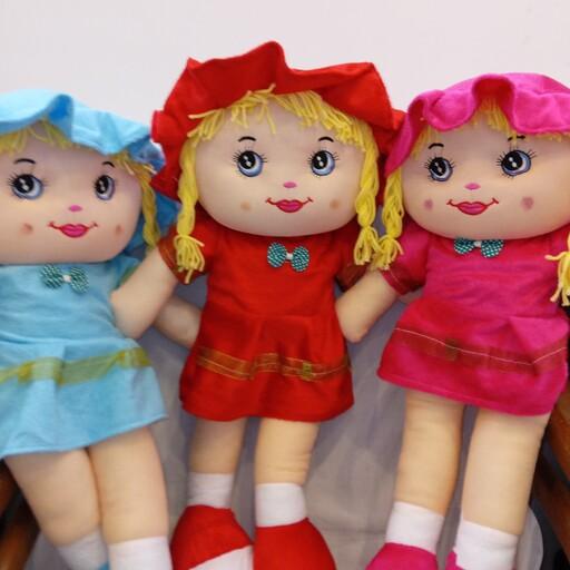 عروسک دختر رومی سایز  بزرگ در رنگ های مختلف جنس پارچه مخمل درجه یک  سایز  چهار
