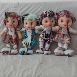 عروسک سوزان جنس وپارچه تترون در رنگ های لباس های مختلف 