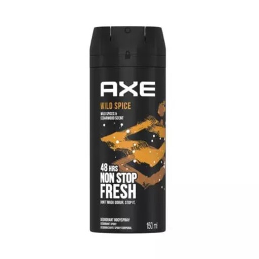 اسپری دئودورانت آکس وایلد اسپایس Axe Wild Spice non stop fresh حجم 150 میلی لیتر