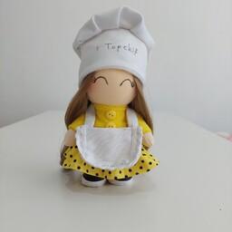 عروسک روسی طرح سرآشپز(قناد) یک هدیه بامزه و دوستداشتنی 16 تا 18 سانت