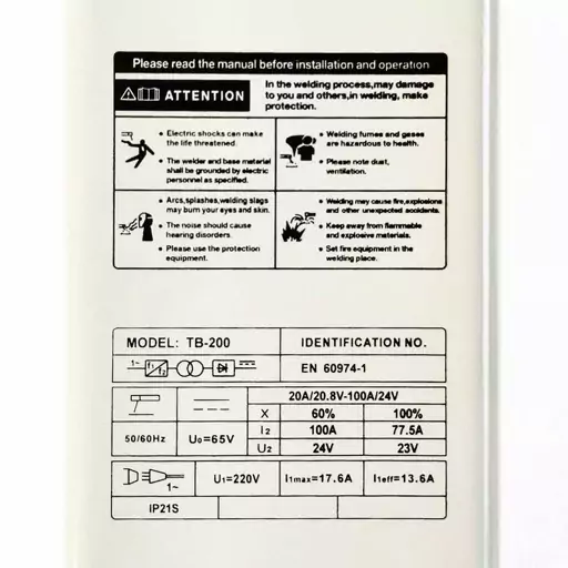 اینورتر جوشکاری ادون مدل TB-200

